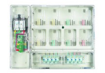 PC透明防竊電8表位配電箱